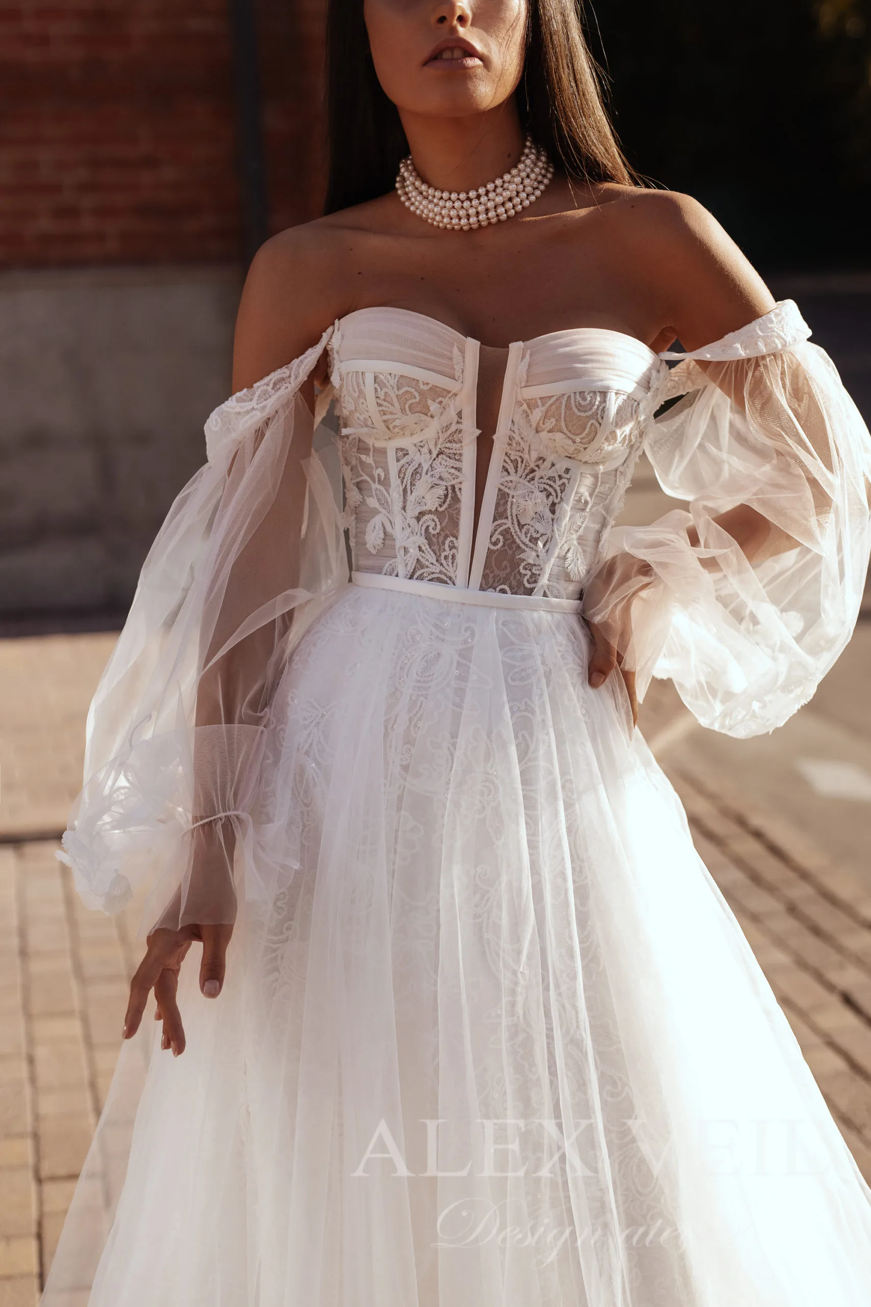 Свадебное платье ‘Gvinet’ • Коллекция Enigma • AlexVeil Bridal Gvinet — изображение 1