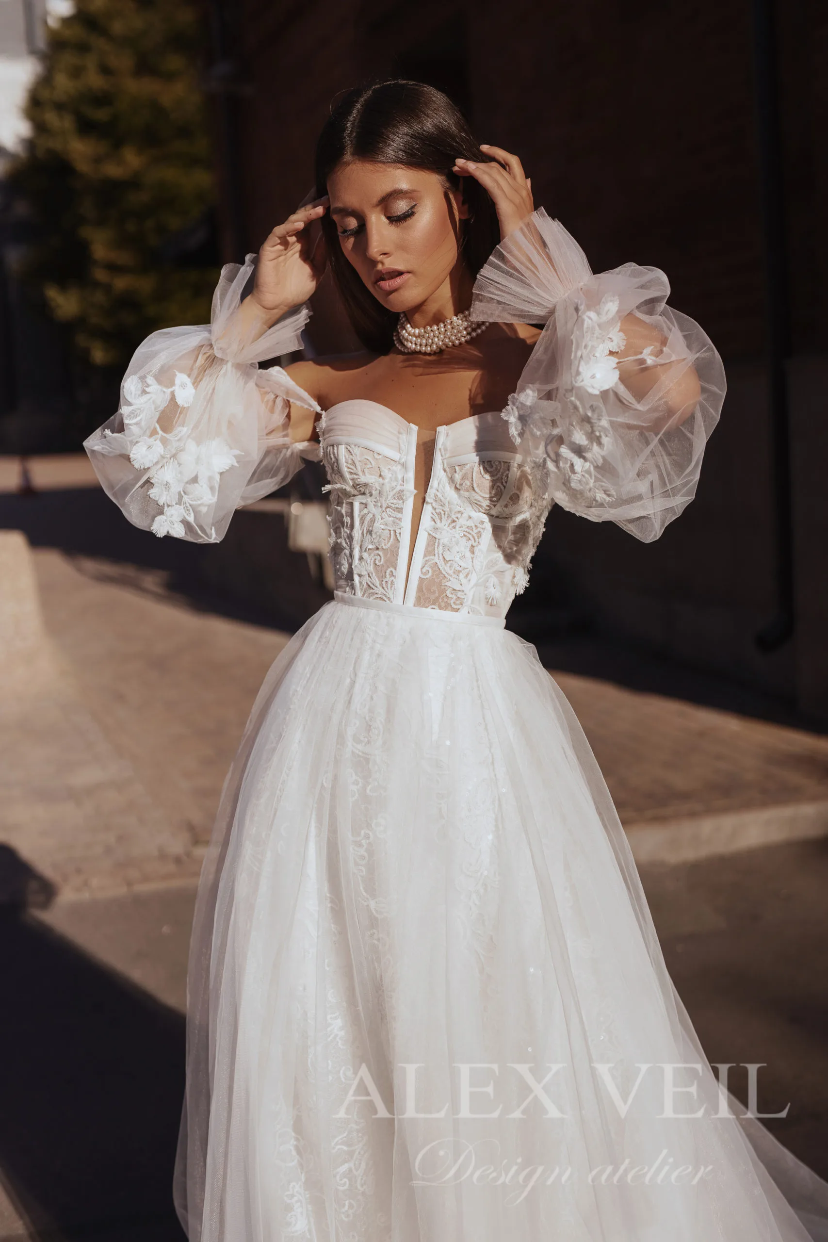Свадебное платье ‘Gvinet’ • Коллекция Enigma • AlexVeil Bridal Gvinet 2 scaled