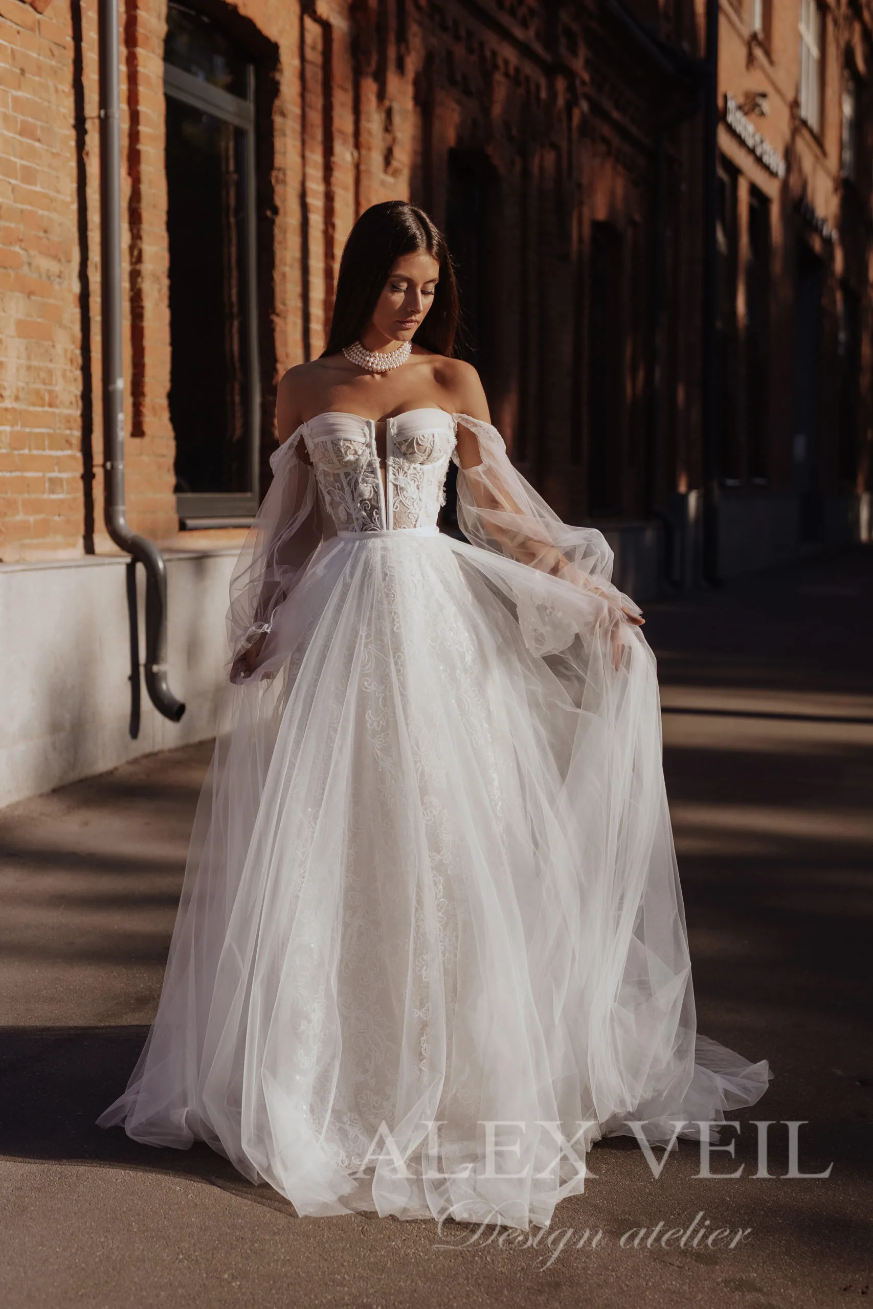 Свадебное платье ‘Gvinet’ • Коллекция Enigma • AlexVeil Bridal Gvinet — изображение 3