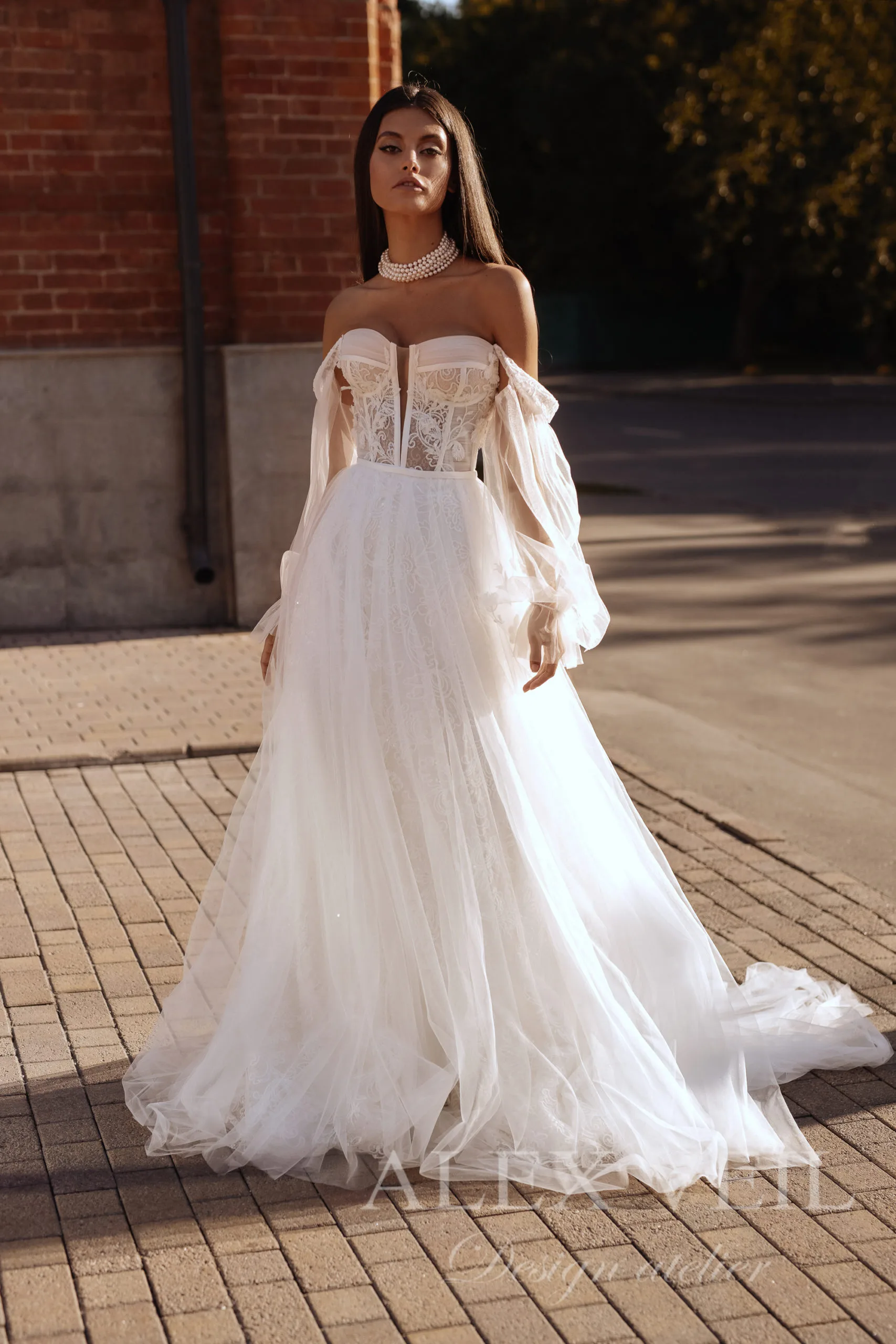 Свадебное платье ‘Gvinet’ • Коллекция Enigma • AlexVeil Bridal Gvinet — изображение 4