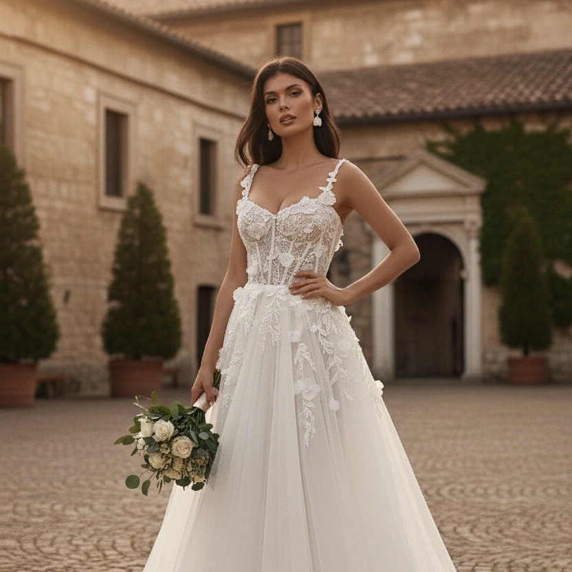 Свадебные платья для большой, пышной груди. Как выбирать правильно? 1 wedding dress for large bust