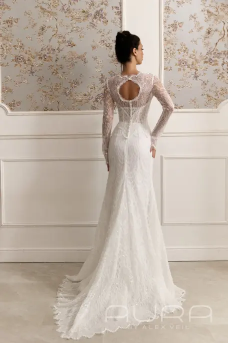 Свадебное платье ‘Alizel’ спинка в полный рост